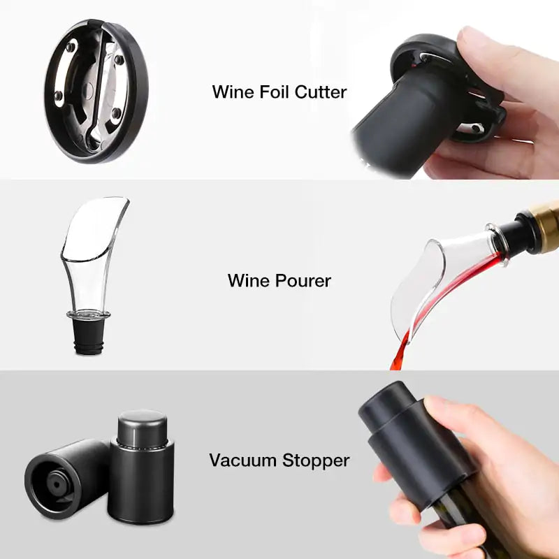 Electric Wine Bottle Opener Kit